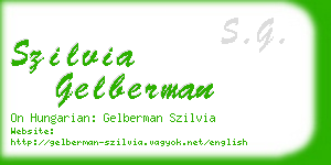 szilvia gelberman business card